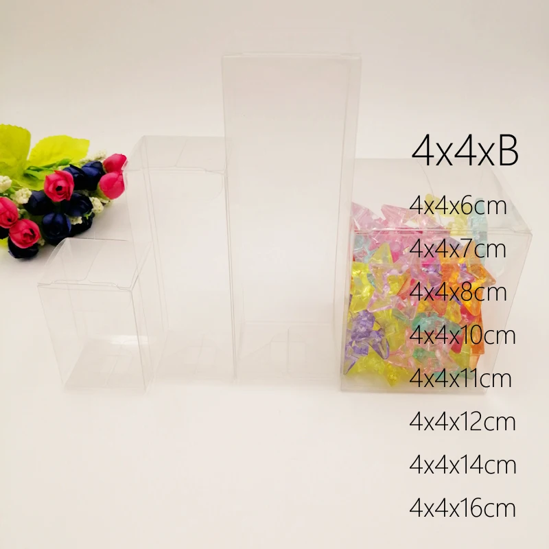 Clear Pvc Christmas Gift Box Packaging Candy Wed Gift Boxs For Jewelry Boxes Storage
