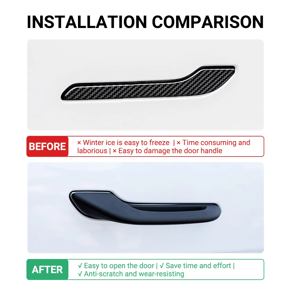 Протектор дверной ручки чехол для Tesla Model 3 модель Y автомобильная антифриз
