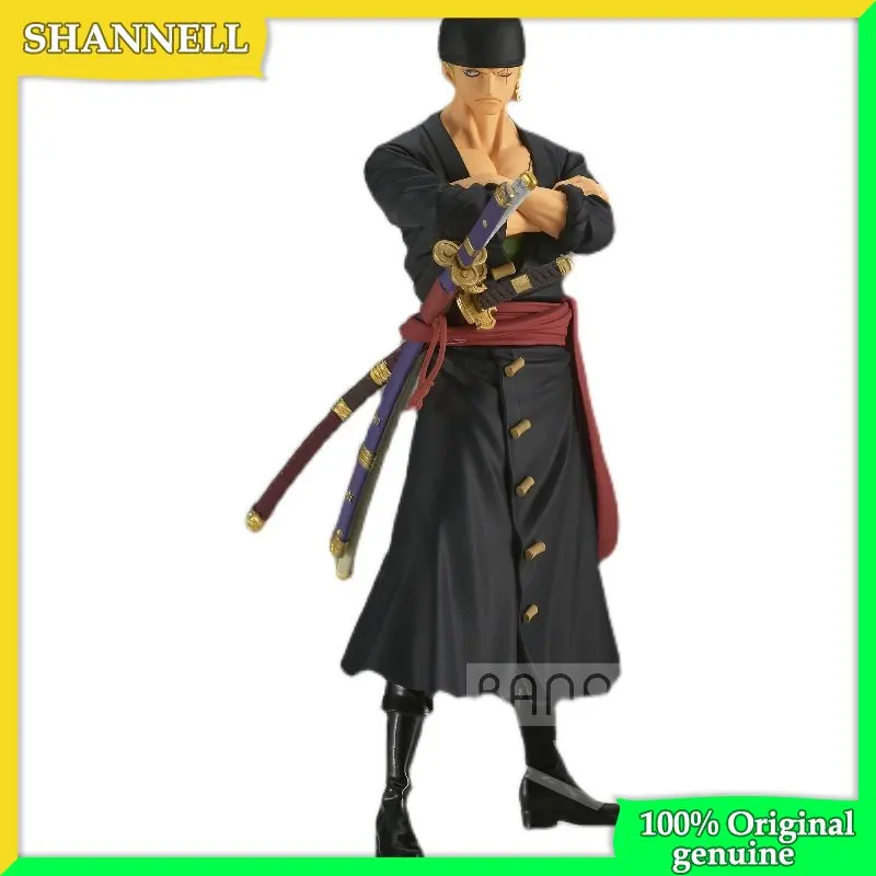 

ONE PIECE DXF Roronoa Zoro 100% Original genuine 17cm PVC Action Figure Anime Figure Model Toys Figure Collection Doll Gift