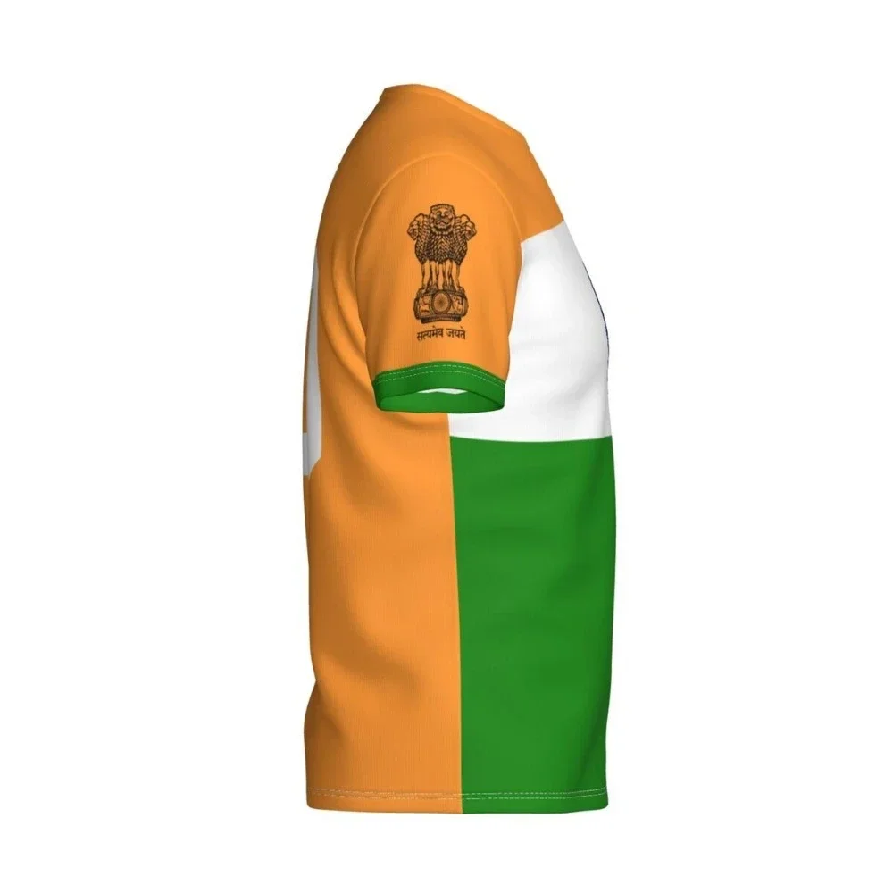 Новинка 2024 футболка с 3D принтом индийского флага модные мужские топы индийским