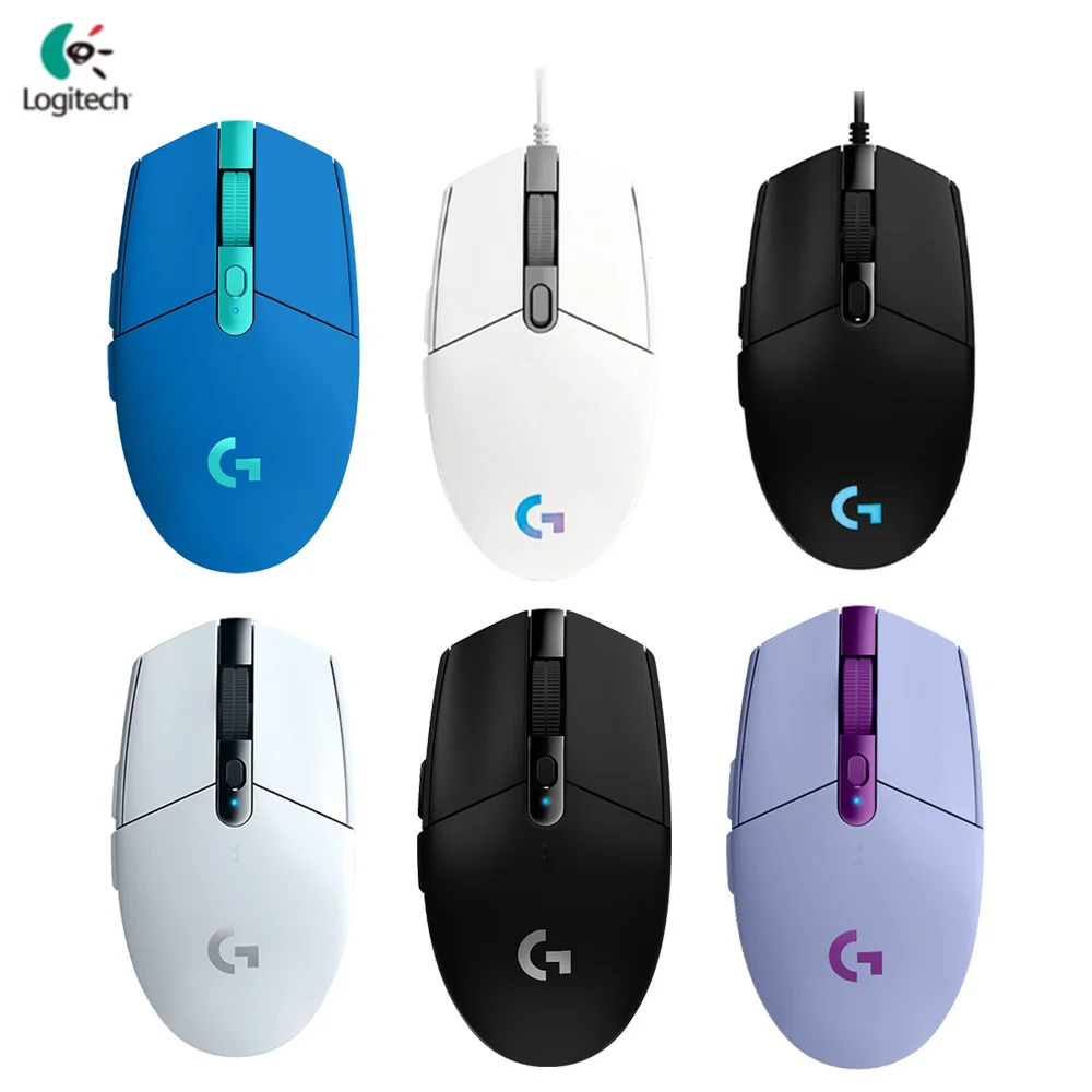 

Беспроводная игровая мышь Logitech G304 / M350 G502 для ПК, геймеров, 12000DPI, Hero Sensor RGB Usb для ноутбука, механическая кнопка