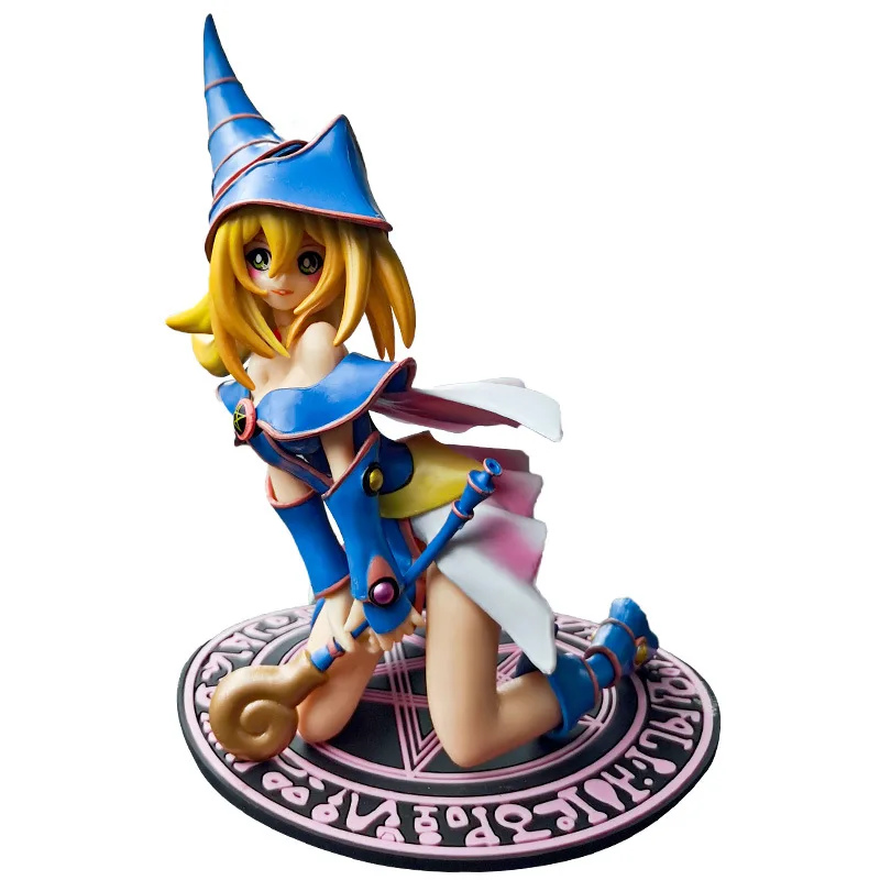 

17CM Anime Duel Monsters Black Magician Girl Action Figure Figurine Car Accessories Home Decoration Collectible Model Doll Toys