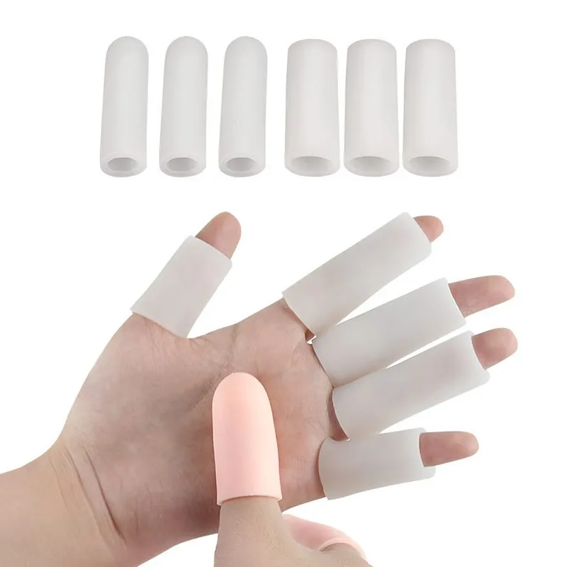 

5*Finger Sleeves SEBS Finger Protector Toe Separator Corn Callus Remover Skin Protection Pain Relief Gel Tube Pedicure Foot Care