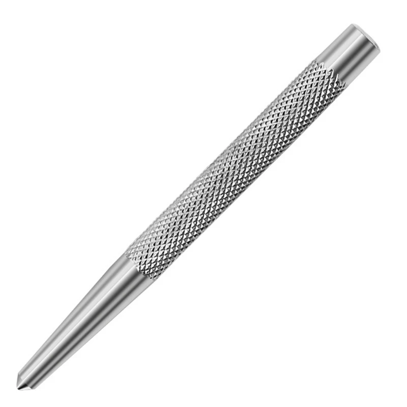 

5” Automatic Center Hole Punch High Hardness Knurled Non-Slip Surface Hand Tool