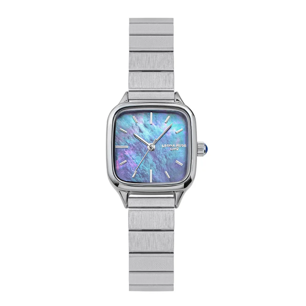 Elegant steel belt women's watch temperament simple women's quartz watch high texture luxury women's watch gift