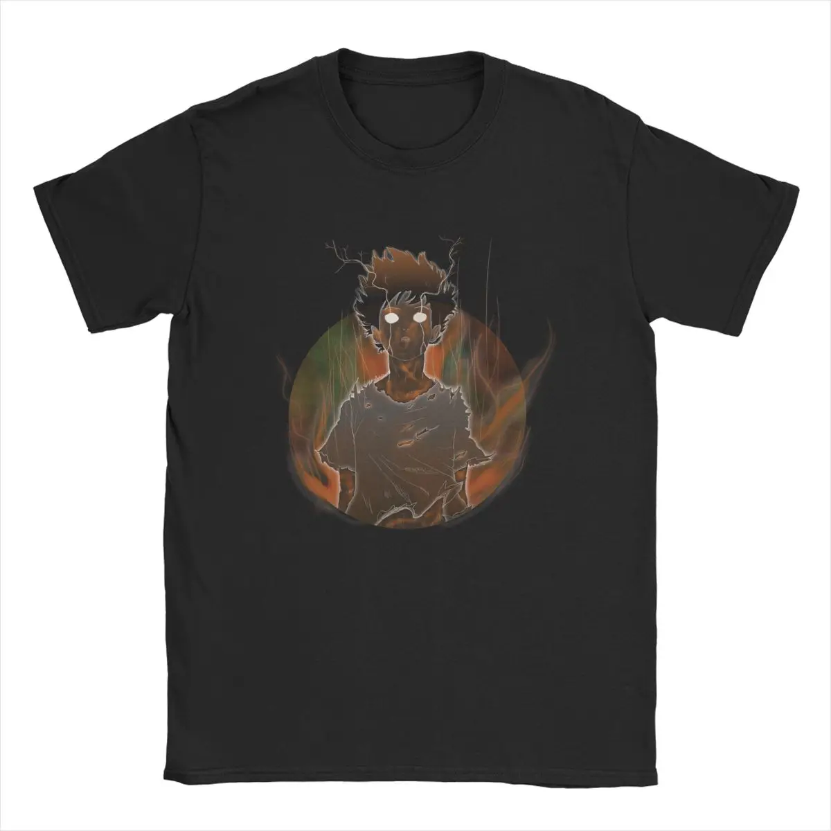 

Mob Psycho 100 Shigeo Kageyama T Shirts for Men 100% Cotton T-Shirts Crew Neck Anime Manga Tee Shirt Short Sleeve Tops Big Size