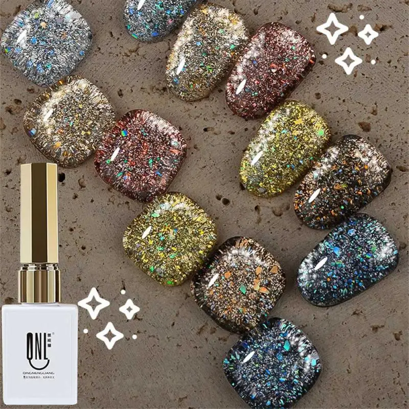 

Nail Supplies 3 Years Sequins The New Strobe Nail Art Nail Polish Monochrome Broken Diamond Nail Glue Phototherapy Glue Glitter