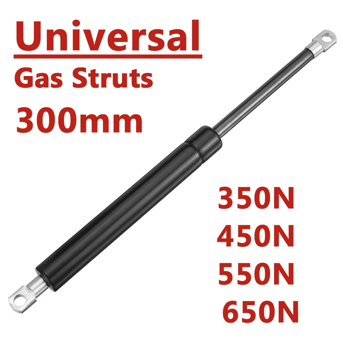 

2pcs 300mm 350N-650N Car Gas Strut Bars Gas Spring Hood Support Rod Shock Lift Tailgate RV Bed Window Bus Caravans Door