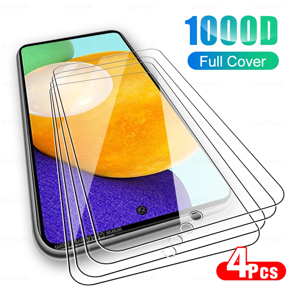 

Защитная пленка из закаленного стекла 4G для Samsung Galaxy A52, 6,5 дюйма, 4 в 1