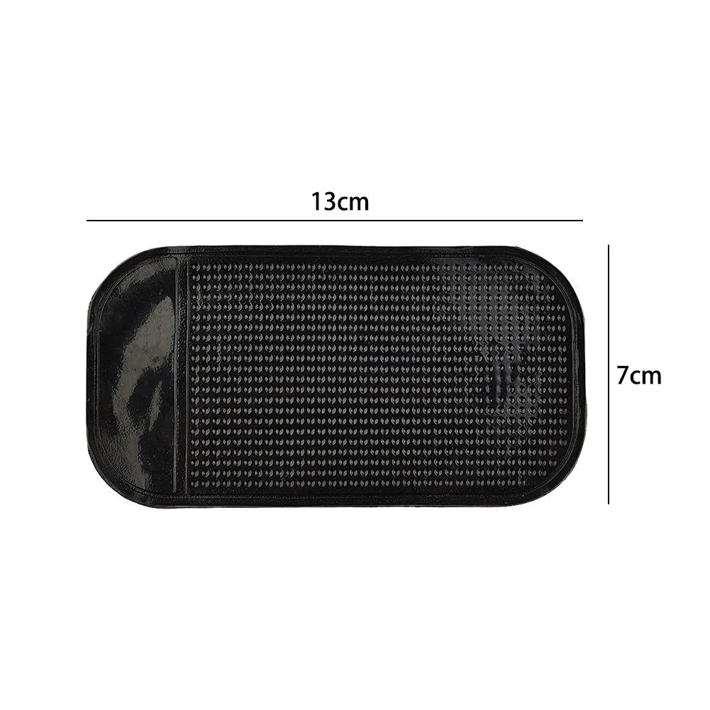 

13*7cm Car Anti-Skid Mat Car Storage Sticker Black Cell Phone Car Dashboard Holder Pad Equippments Silicone Mat Car Accessories