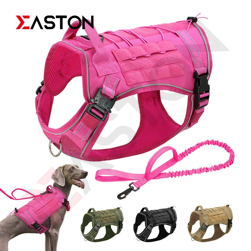 

Tactical Dog Harness Military Dog Vest No Pull Working Pet Dog Durable Vest Reflective For Medium Large Dogs German Shepherd