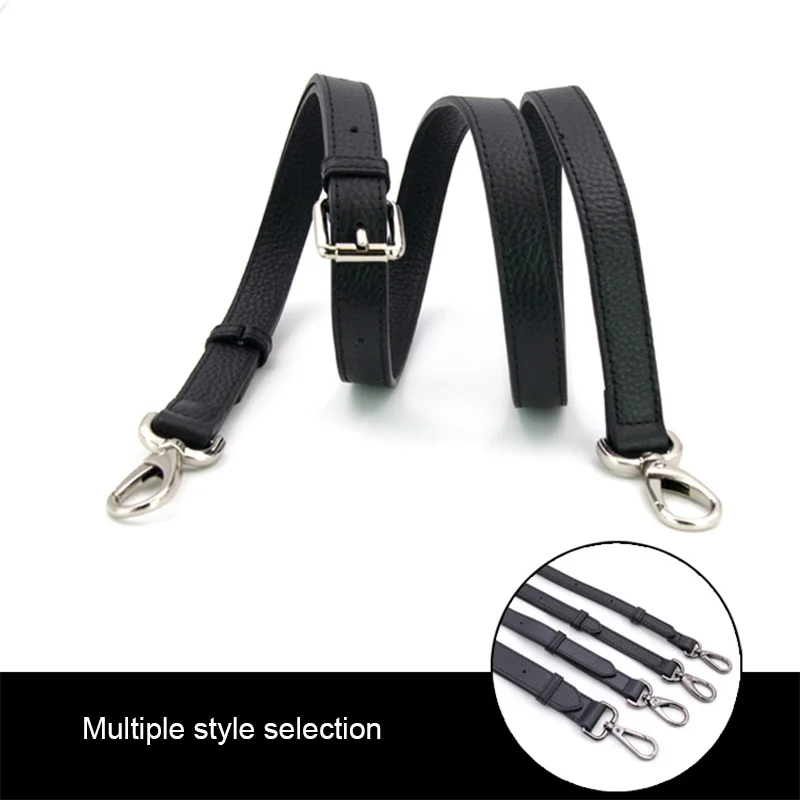 Fashion PU Leather Shoulder Strap Crossbody Bag Strap 130cm Long Double-layer Replacement Bag Belt DIY Buckle Bag Accessories