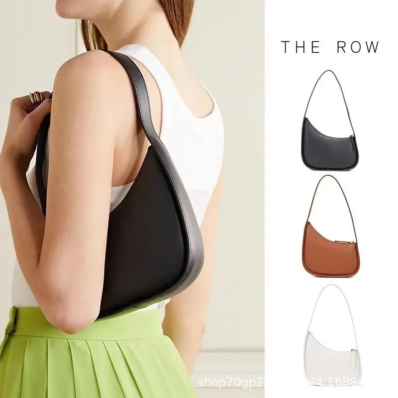 

The Row Half Moon Bag designed by a female niche features a high-end texture Kendou genuine leather one shoulder underarm bag