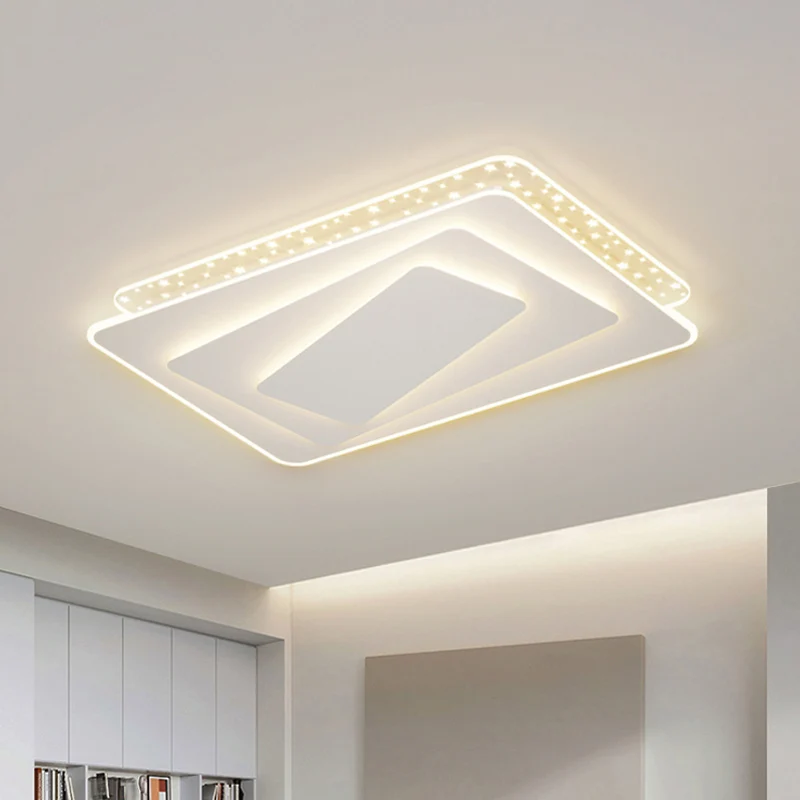 

Modern Living Room Minimalism Thin Ceiling Lamp Smart Dimmable Led Ceiling Lights Nordic Metal Acrylic Mounted Lamp Fixtures