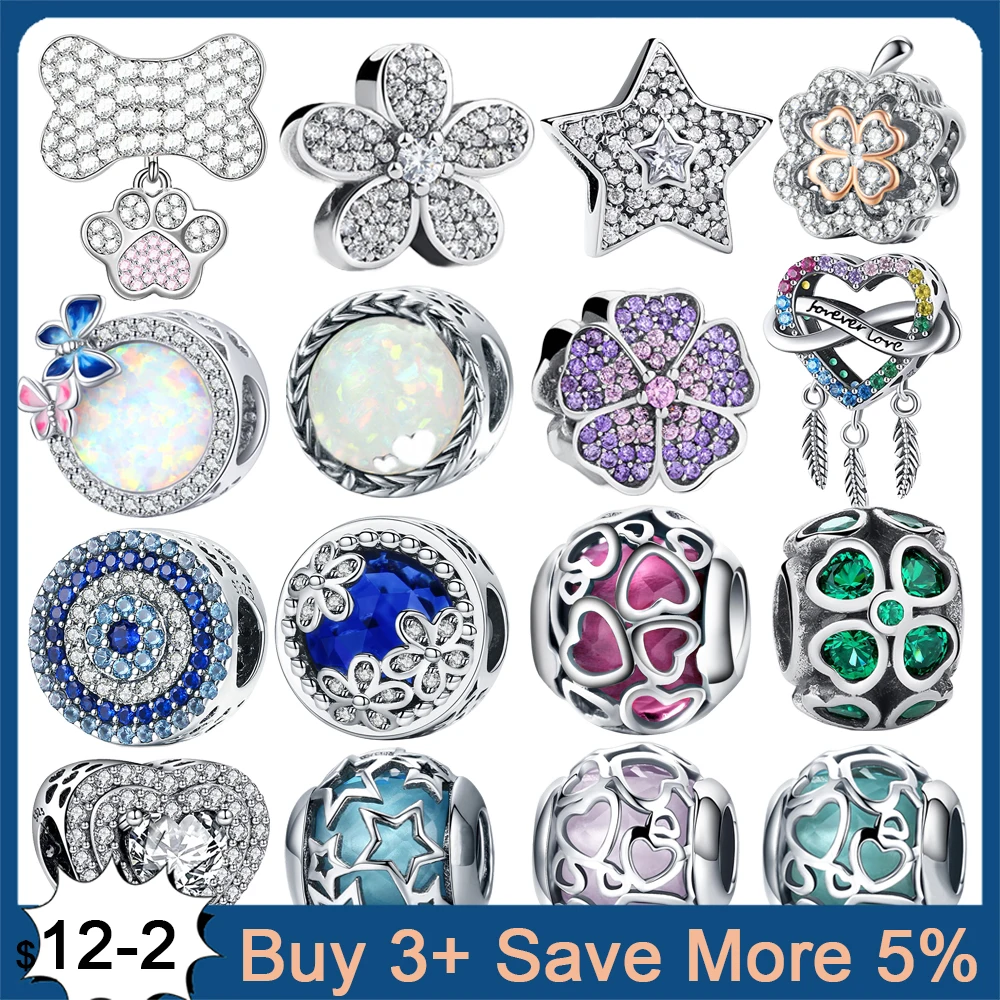 Сверкающее искусственное серебро с фианитом оригинальный браслет подвеской