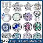 Блестящее искусственное серебро, фианиты, оригинальный браслет Pandora, сделай сам, подарок