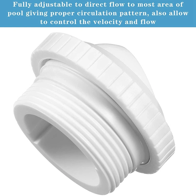 5X 3/4 Inch Pool Jet Nozzles SP1419D Flow Inlet Fitting Opening Water Directional Return Fittings With 1-1/2