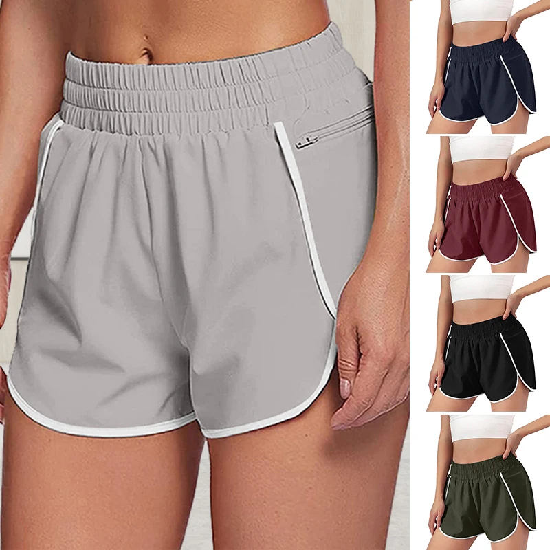 

Women's Athletic Shorts with Liner Elastic Band Hiking Sweat Workout Short Pants for Summer Sports Workout Hiking XIN-Shipping