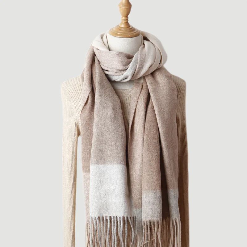 

Зимний шарф из натуральной шерсти, элегантная женская Шаль вечерние, лидер продаж, мужской шарф, бесплатная доставка, монгольский кашемир, н...