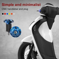 motorcycle handlebar end plug aluminum alloy bar end plug for 16 18mm handlebar grip cap slider dirt bike motorbike accessories