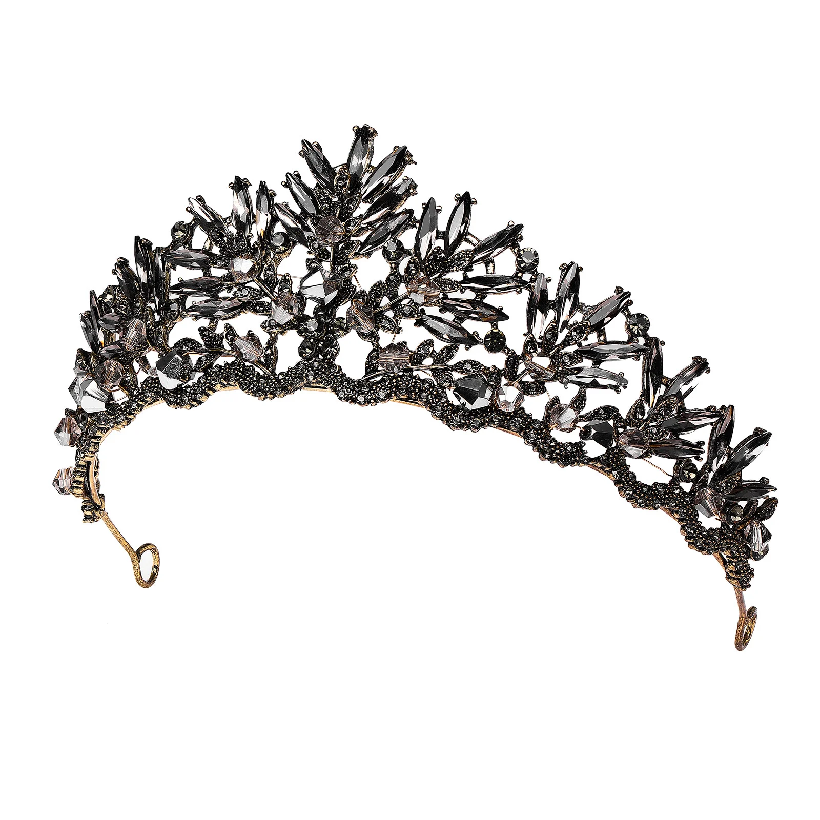 

For Girls Bridal Crown Rhinestones Headwear Baroque Style