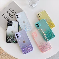 bling glitter stars phone cases for iphone 11 case for iphone 12 pro max 6s 6plus 7plus x xs max xr 8plus epoxy clear back cover