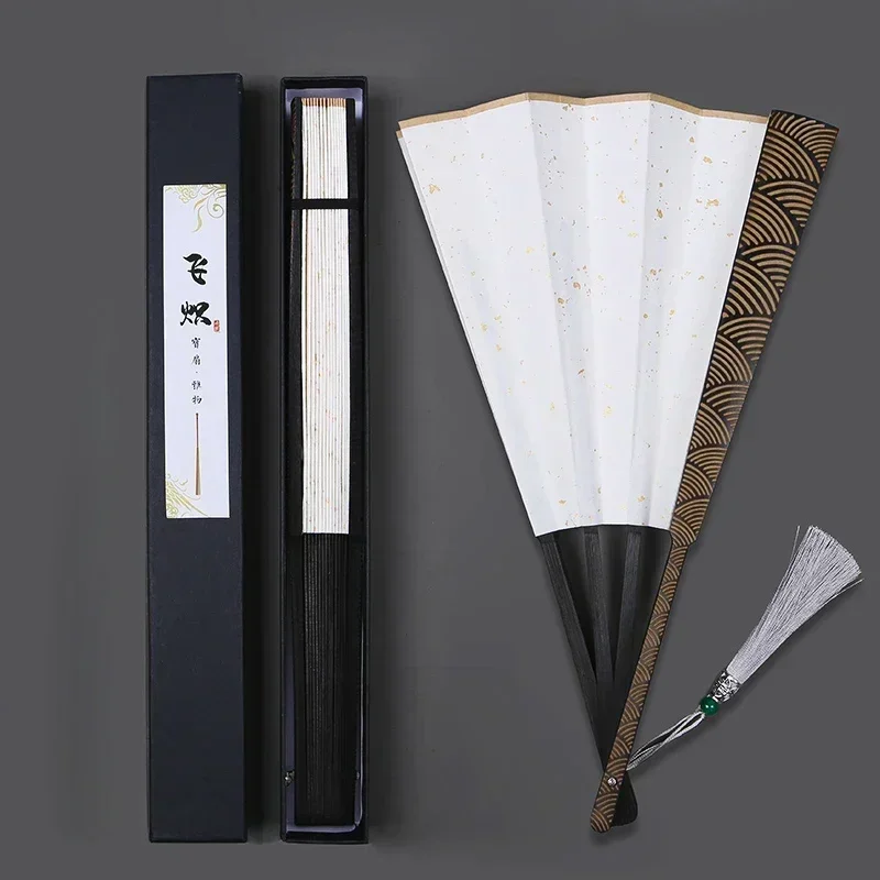 10-дюймовый складной вентилятор с рисунком океанских волн в классическом