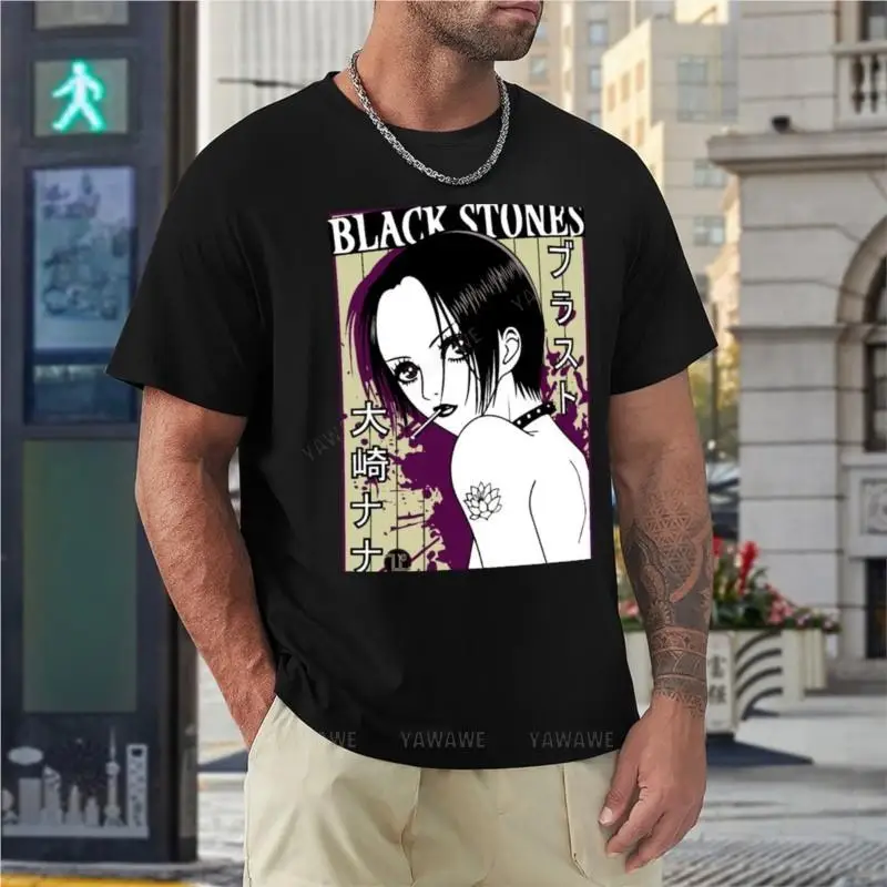 Футболка мужская оверсайз с коротким рукавом и круглым вырезом из хлопка