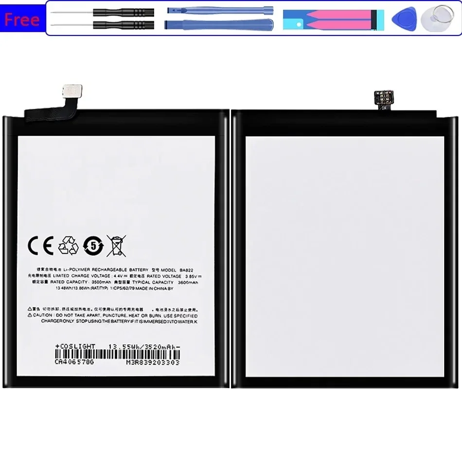 Аккумулятор BA822 для мобильного телефона Meizu Note 8 Note8 M822H M822Q высокое качество 3600 мАч