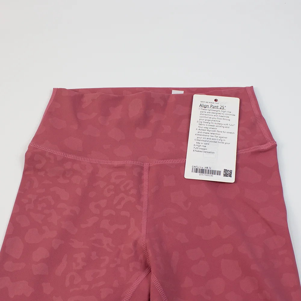 With Logo Tie Dye Spotted Leopard Print Leggings High Waist  Naked Feeling Breathabl Women Gym Sports Workout Yoga Pants