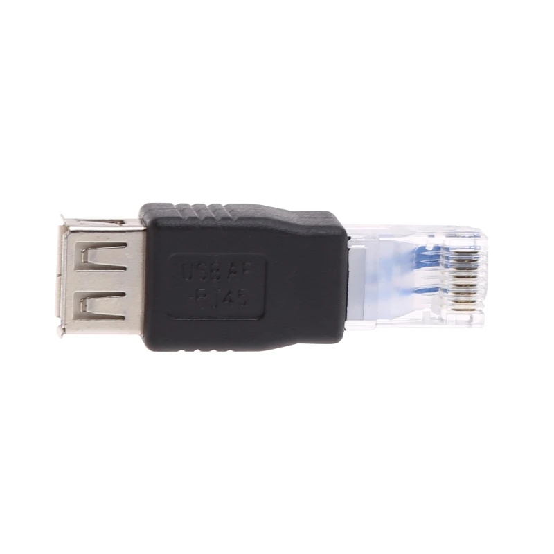

1 шт. адаптер USB-Ethernet, адаптер USB к RJ45, Переходник USB 2,0 мама к LAN RJ45 8P8C папа кристаллический адаптер Ethernet QXNF