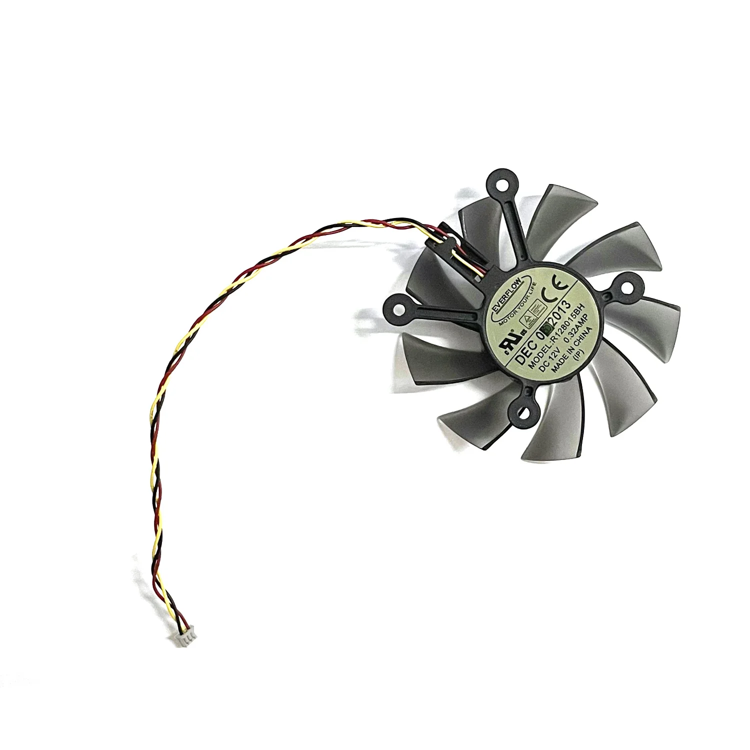 New 3pin R128015BH DC12 0.32A GT780 GPU Cooler For ASUS GT 720 730 740 GT620 630 640 Graphics Card Cooling Ball Fan images - 6