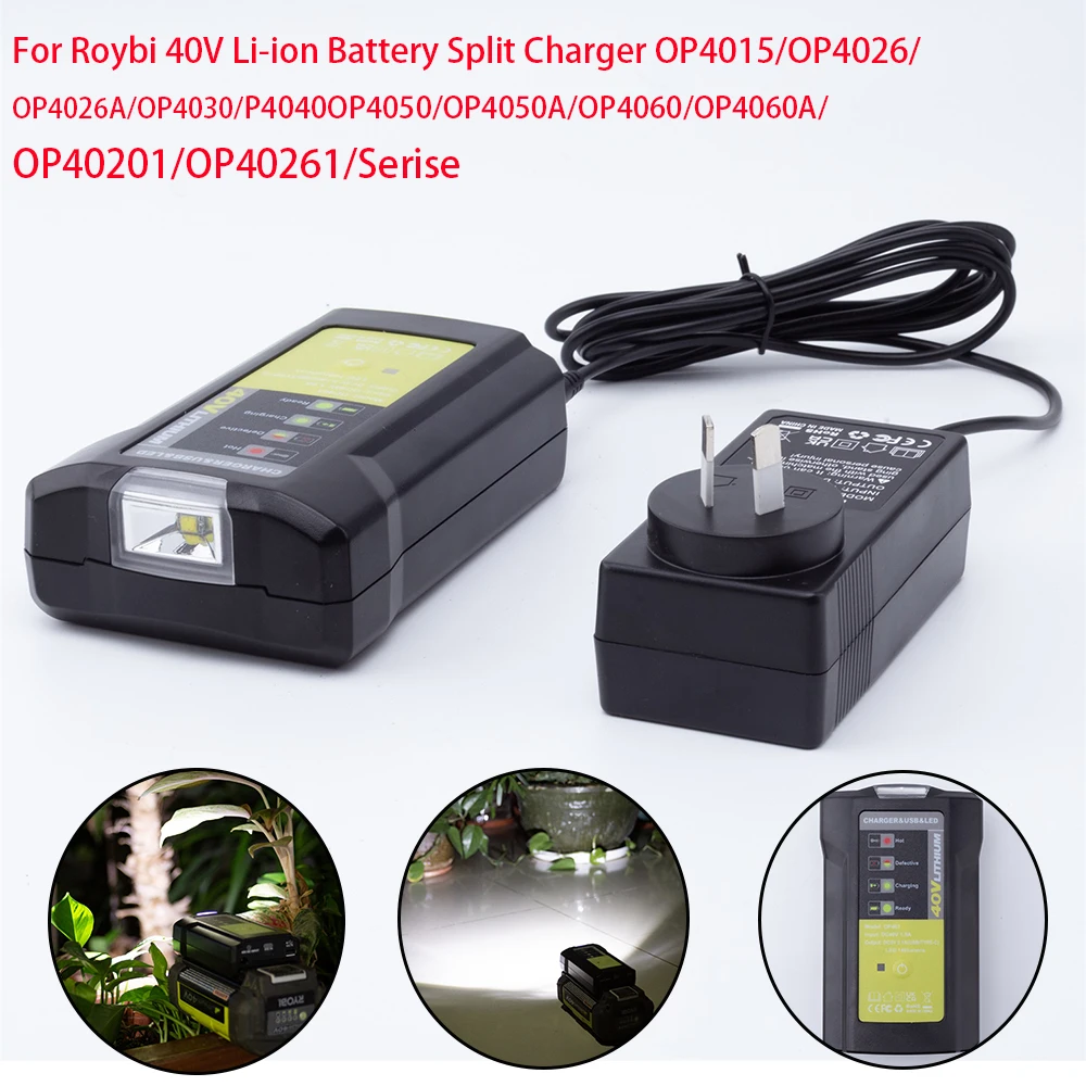

For Roybi Li-ion Battery Separate Charger Adapter OP4015/OP4026/OP4026A 40V Series Drill Screwdriver Tool Battery Accessories
