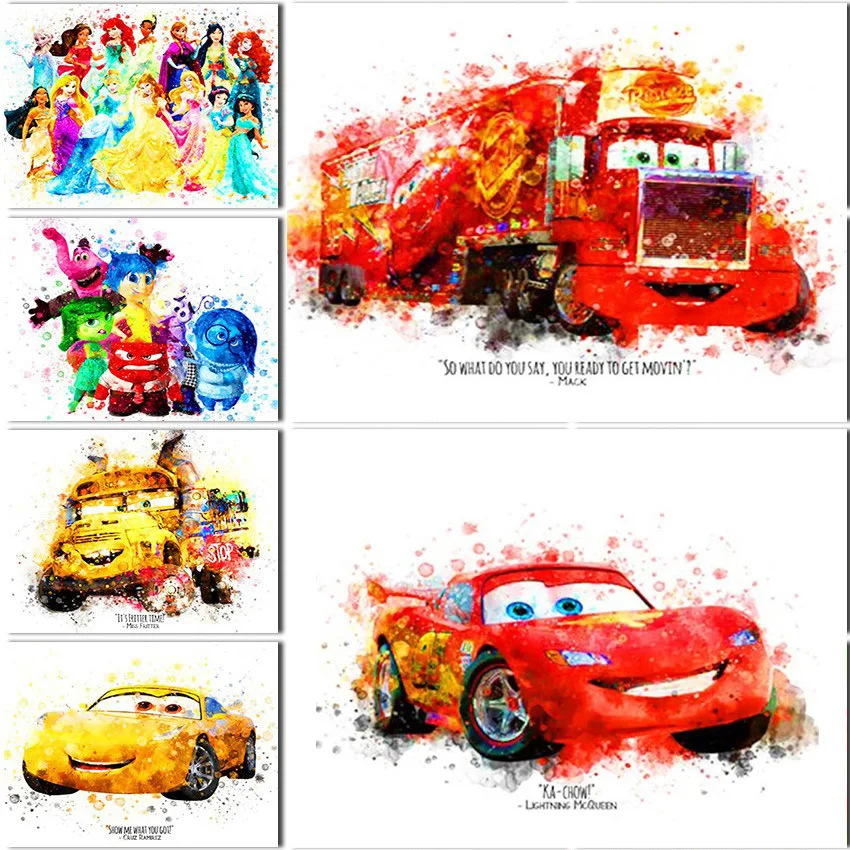 

Diamond Painting Cars Disney Full Square&Round Embroidery Mosaic Bear 5D Diy Cross Stitch Cartoon Princess Gog