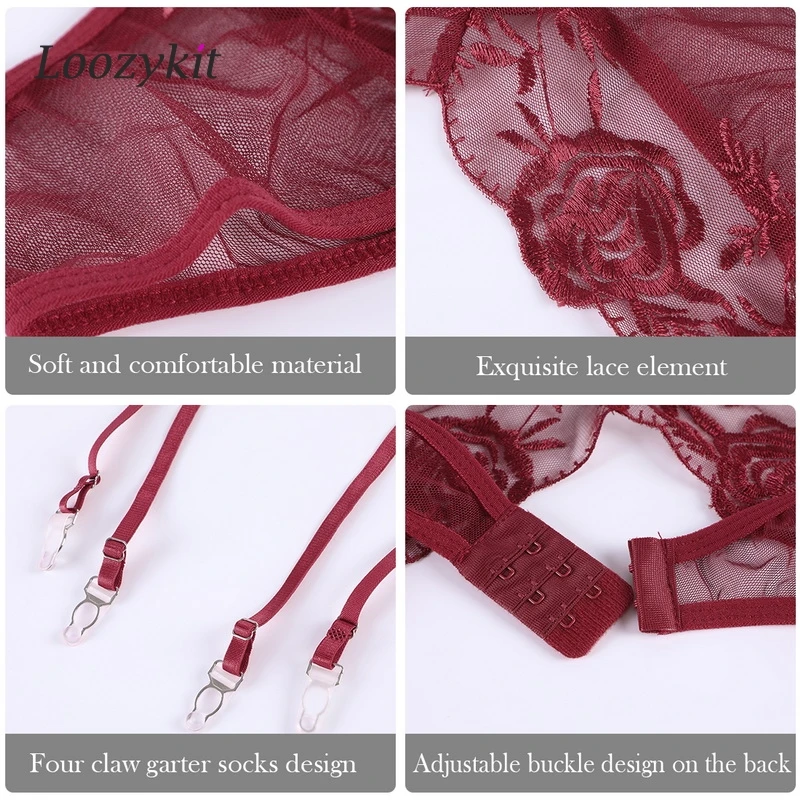 Сексуальное женское нижнее белье подвязка для чулок черный женский пояс с