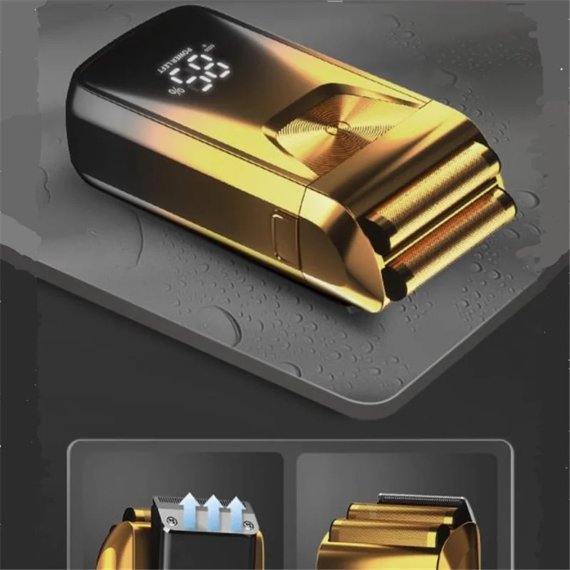 Reciprocating Men Razor Close Shave Bald Head Haircutter Male Beard Clipper Face Hair Style Trimmer