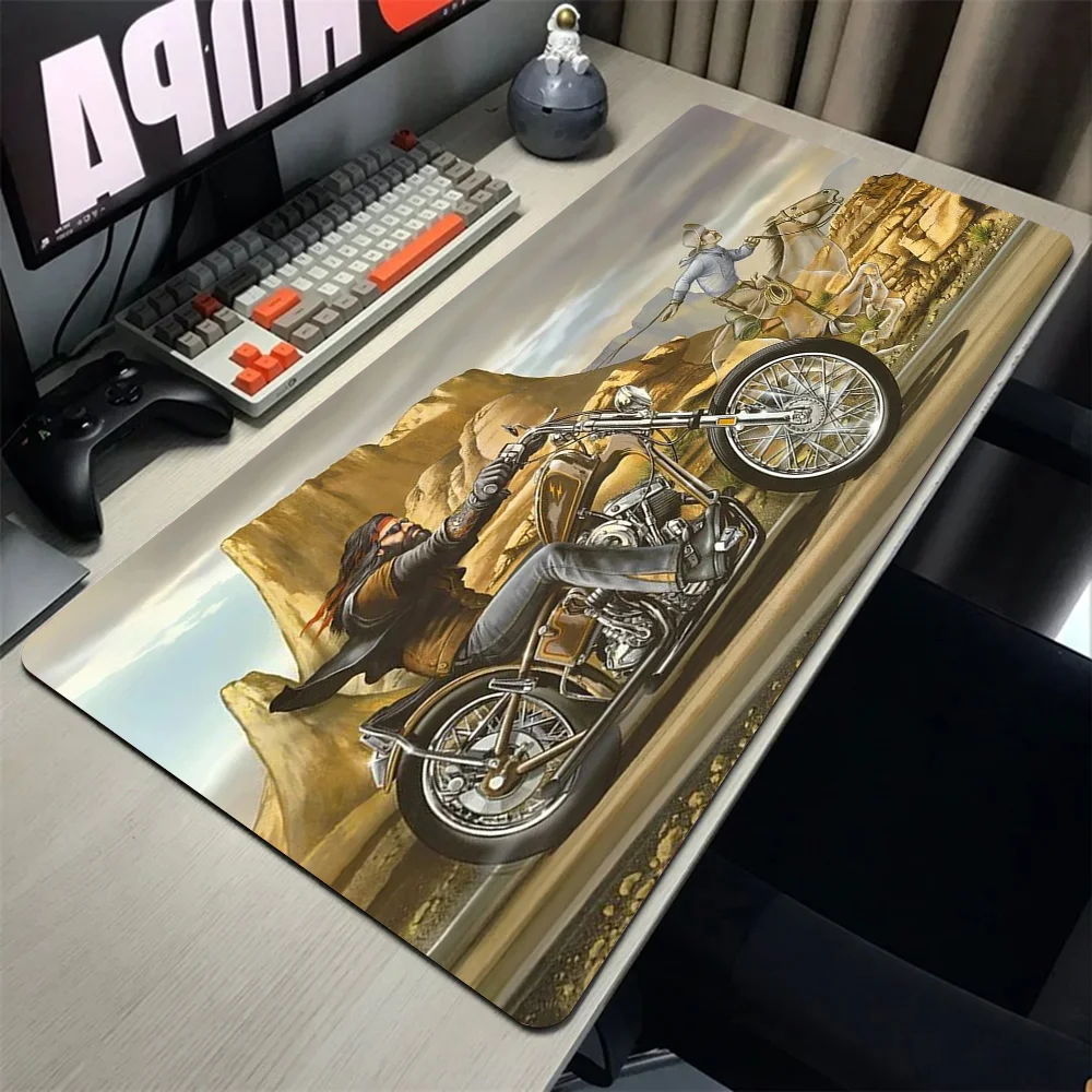 Коврик для мыши Easy Rider Davids в винтажном стиле большой красный мотоциклетный коврик