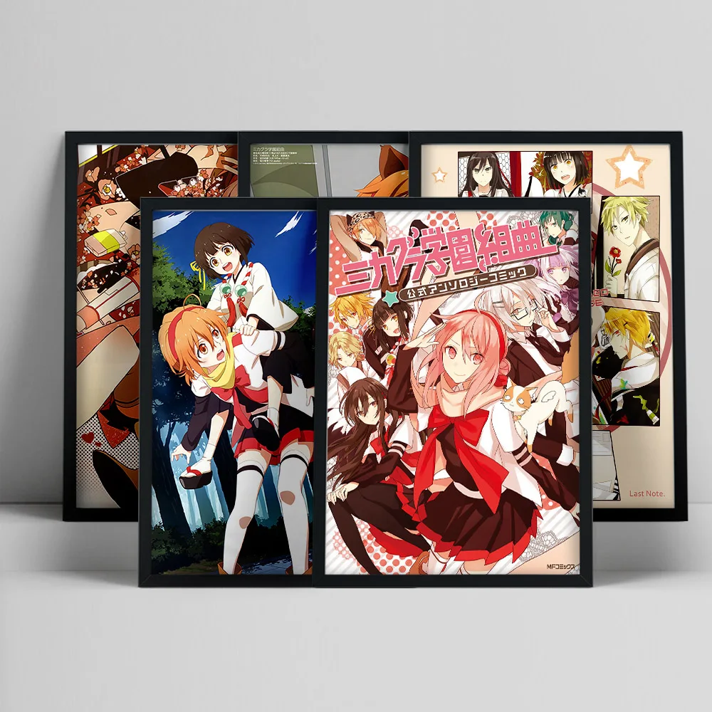 

Mikagura School Suite Anime Poster Manga Cartoon Print Art Canvas Painting Wall Stickers Otaku Decor