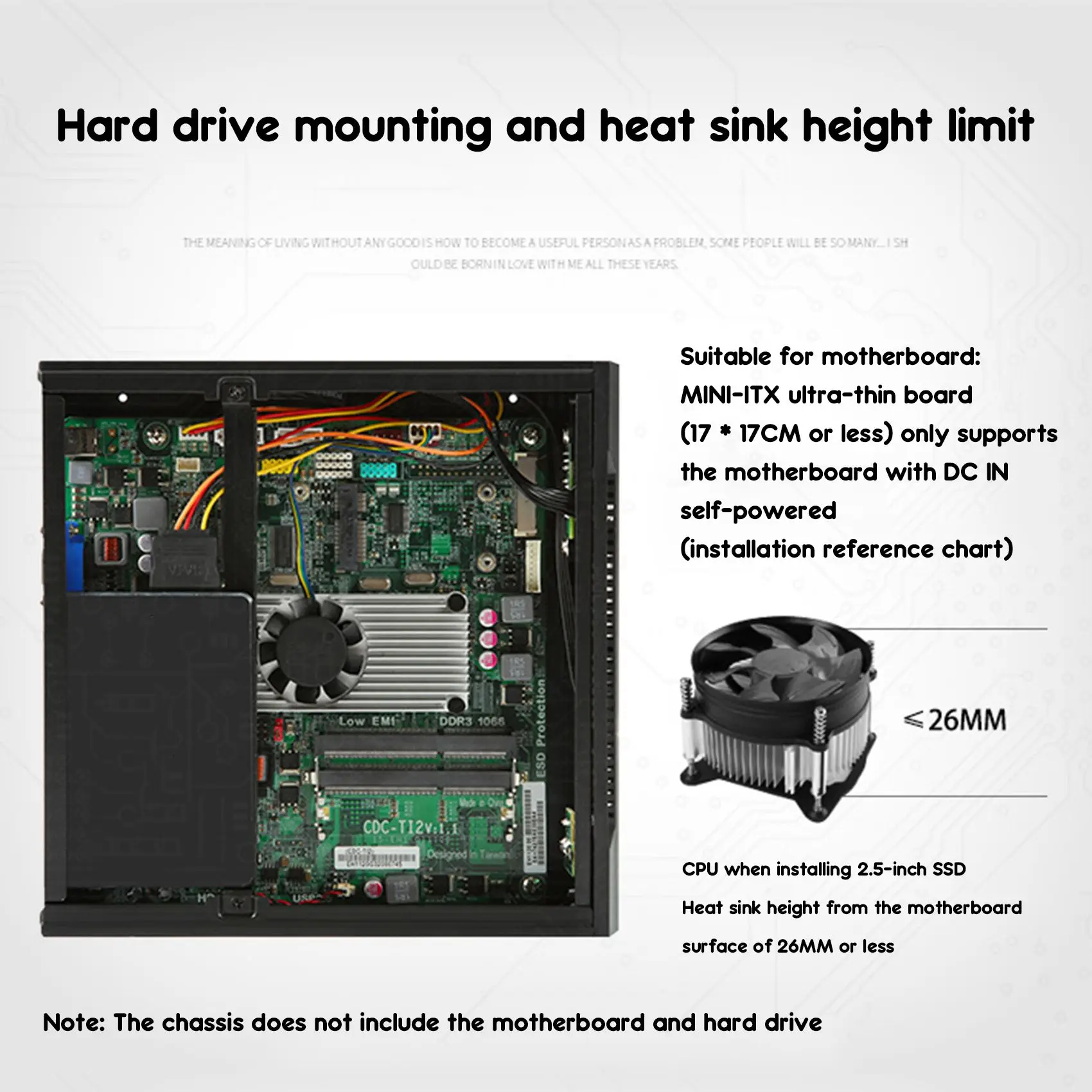 Фото Корпус для настольного мини-ПК ABZL TX06 Mini ITX, игровой компьютерный корпус, HTPC-корпус для ультратонких материнских плат MI №4