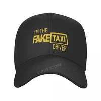 im the fake taxi driver baseball caps men funny inspired design letters hip hop cap summer men brand dad hat snapback hat bone