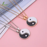 new chinese martial arts creative tai chi gossip bracelet chinese fashion stitching couple necklace pendant good luck necklace