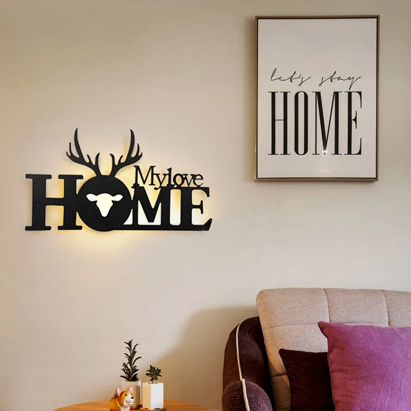 

Bed Light Sensor Wall Light Round for Bedroom Wall Lamp Acrylic and Iron Home Lighting Loft Stair Wall Sconce