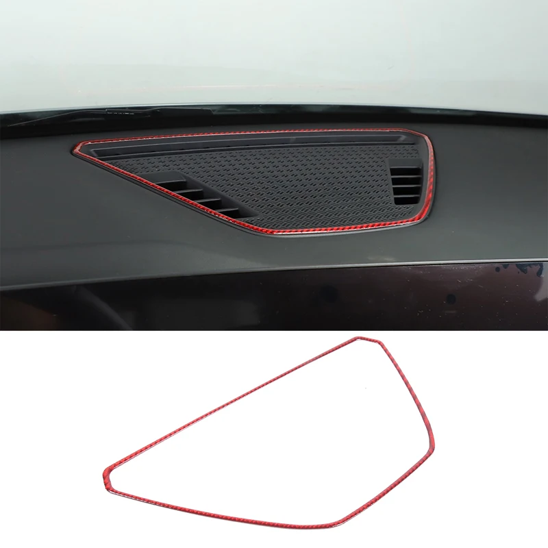 

For BMW X1 IX1 U10 U11 2023-2024 Car Dashboard Air Vent Frame Trim Sticker Soft Carbon Fiber Interior Accessories