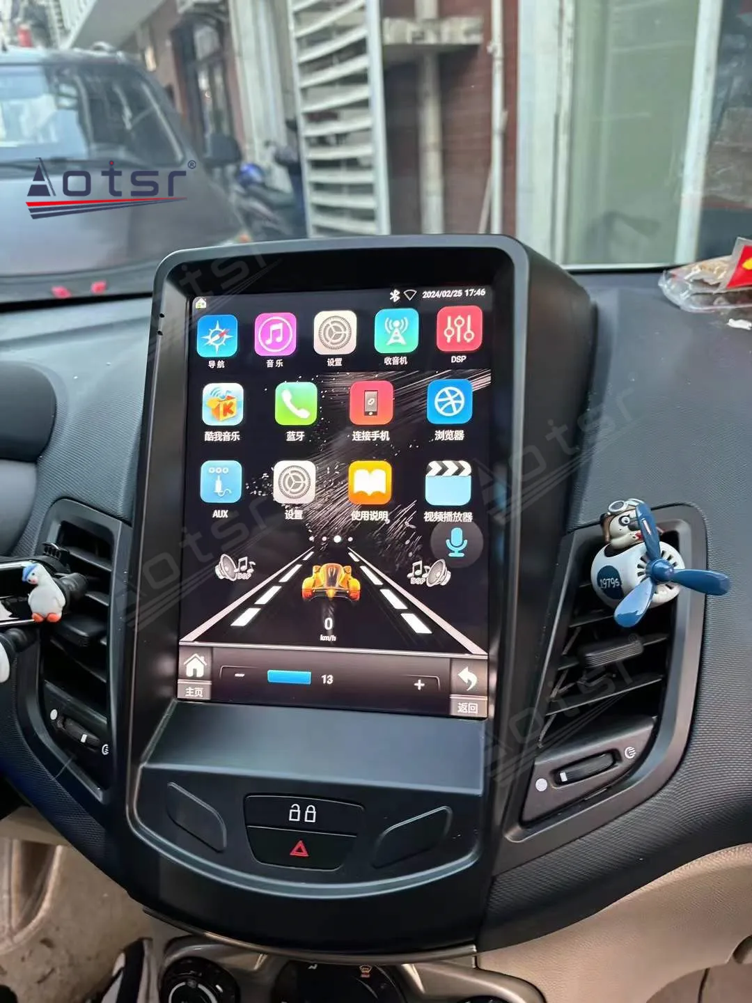 9 7 ''навигация 8-ядерный Carplay для Ford Fiesta 2009-2017 мультимедийный плеер Android 13 Авто