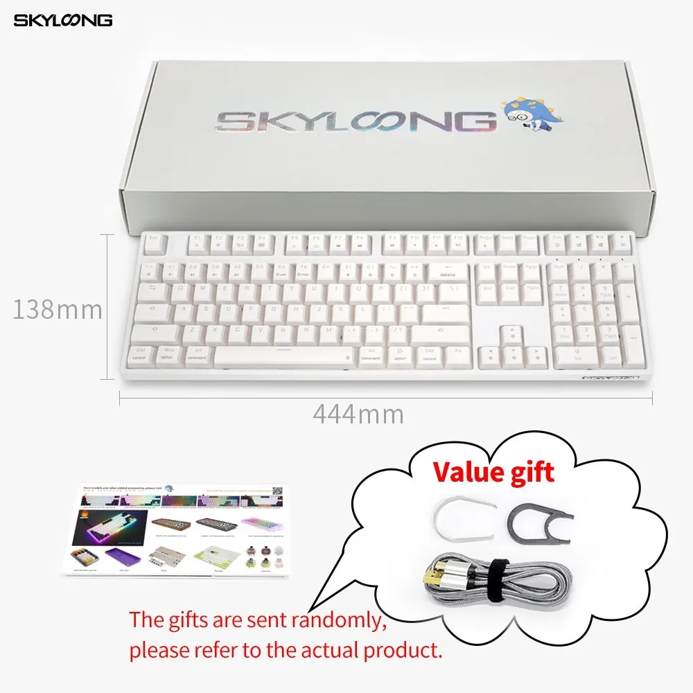 gk108 108 keys usb wired jelly keycap mechanical gaming keyboard rgb backlit mechanical gamer keyboard for desktop tablet laptop free global shipping