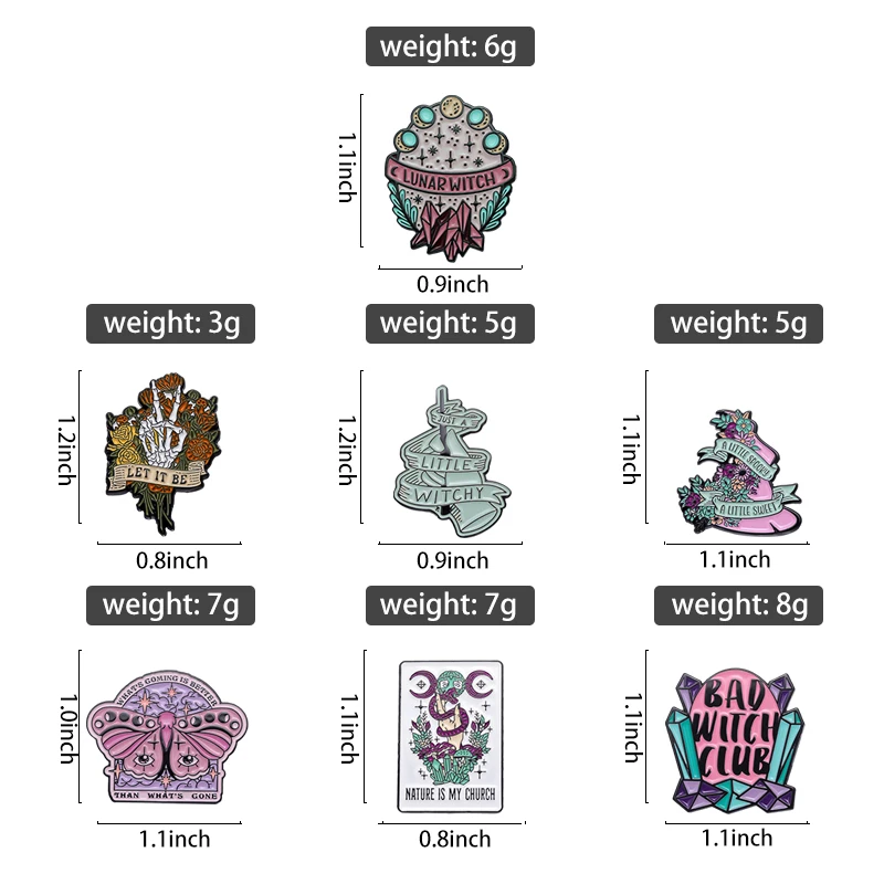 Эмалированные булавки с маленьким вызывающим витамином