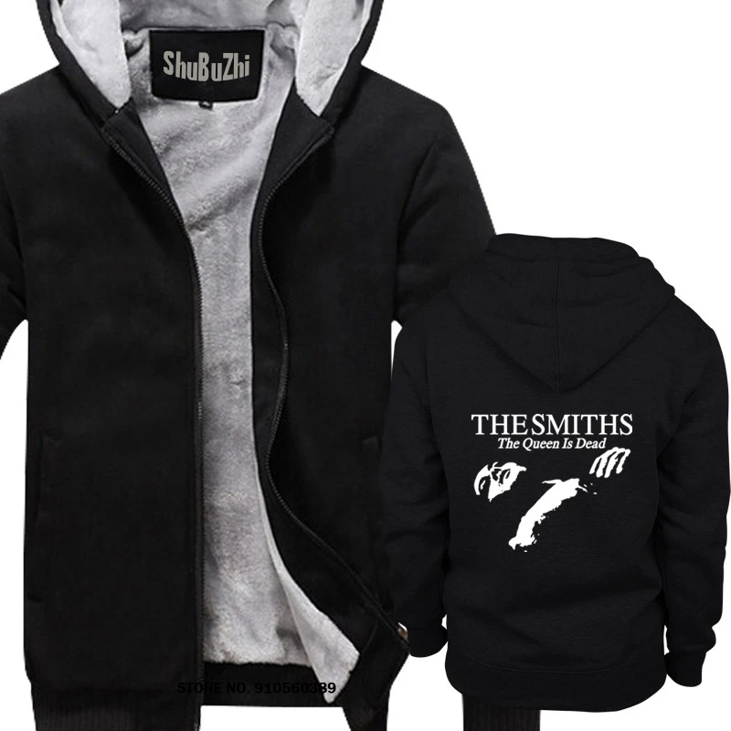 

The Smiths "The Queen Is Dead" - thick hoodies, 1980's Indie, Morrissey male thick hoodies bigger size men winter coat