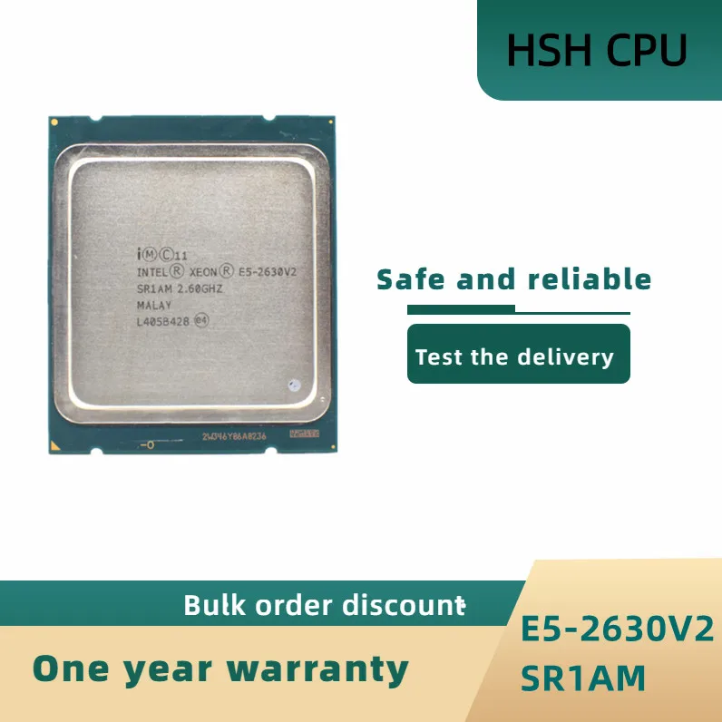 

Процессор Intel Xeon E5 2630 V2 2,6 ГГц 15 Мб кэш-памяти LGA 2011 SR1AM E5-2630 V2 серверный процессор