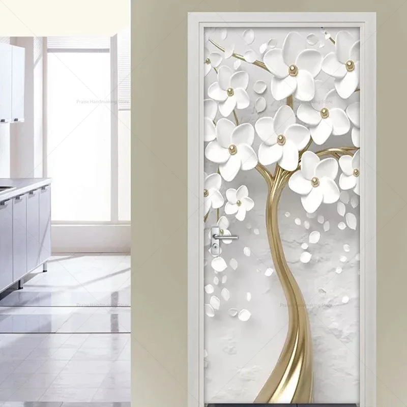 Настенная Наклейка с двойной дверью для гостиной прихожей