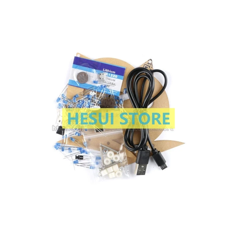 Комплект электронных часов с котенком световой контроль температуры креативный